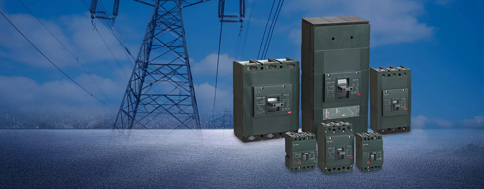 CDADA Behe ​​Tentsioko Soluzio Elektrikoak - CE Ziurtagiria MCCB MCB DC Breakers Industria eta Eguzki Proiektuetarako