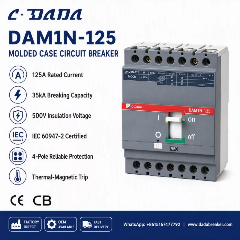 Azpi-banaketa osotasuna bermatzea: C·DADA DAM1N-125 MCCB irtenbidea